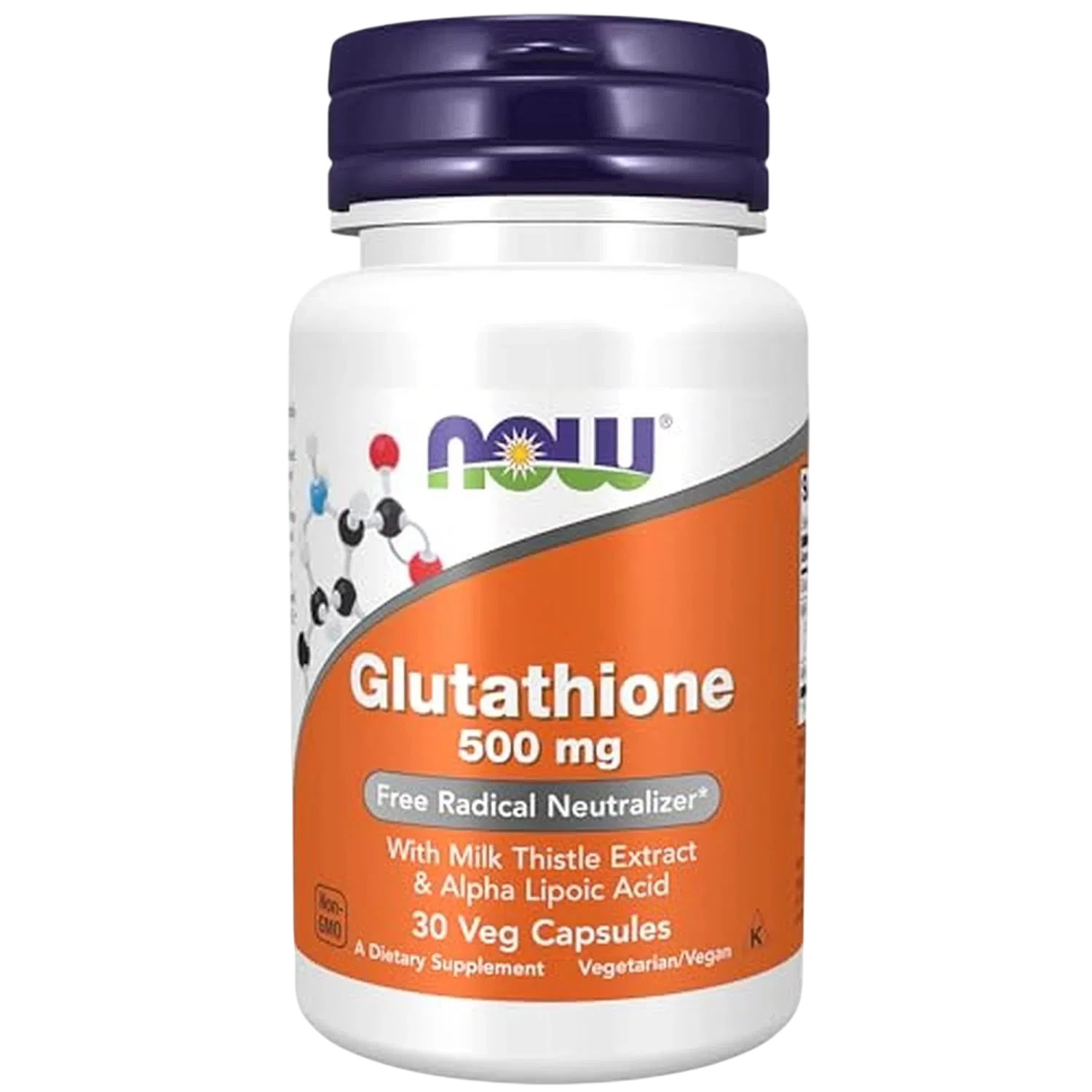 Glutatión de 500 mg, 30 Cápsulas Veg – NOW Foods-Wellu