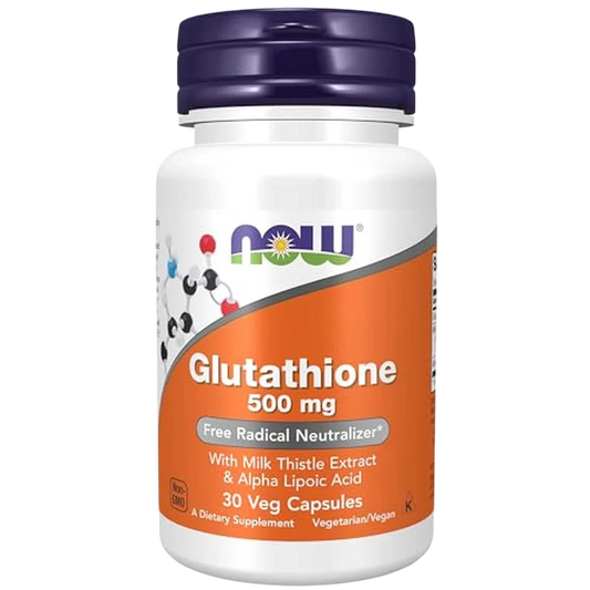 Glutatión de 500 mg, 30 Cápsulas Veg – NOW Foods-Wellu