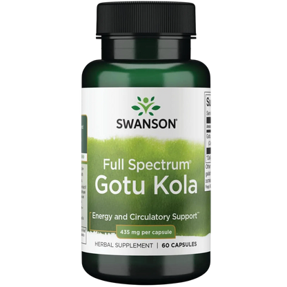 Gotu Kola 435mg, 60 Caps – Swanson-Wellu