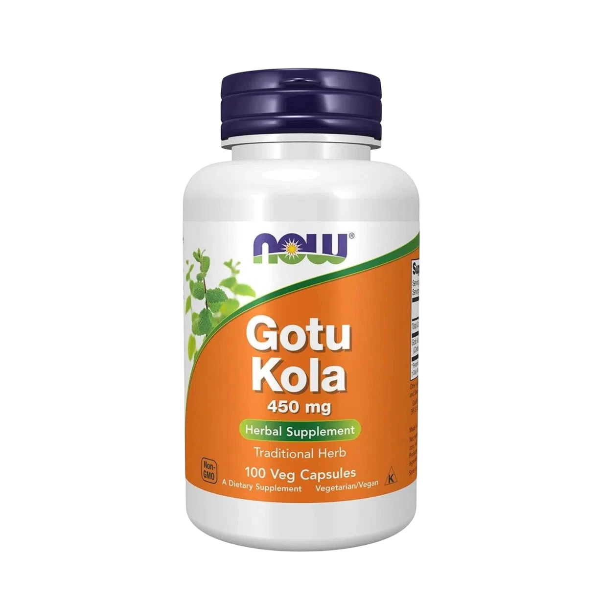 Gotu Kola 450 mg, 100 Vegcaps – NOW Foods-Wellu