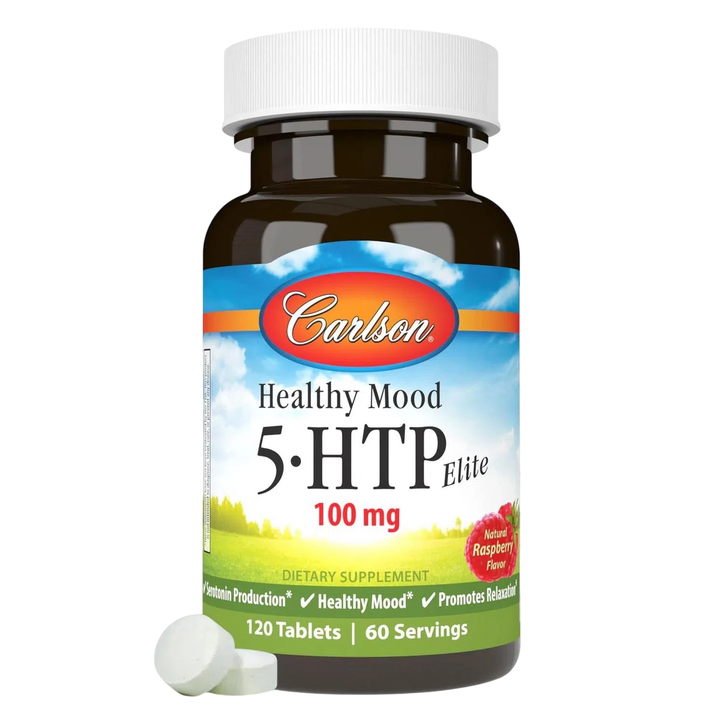 Healthy Mood 5 HTP Elite 100mg, 120 Tabletas – Carlson Labs-Wellu