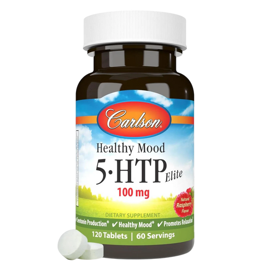 Healthy Mood 5 HTP Elite 100mg, 120 Tabletas – Carlson Labs-Wellu