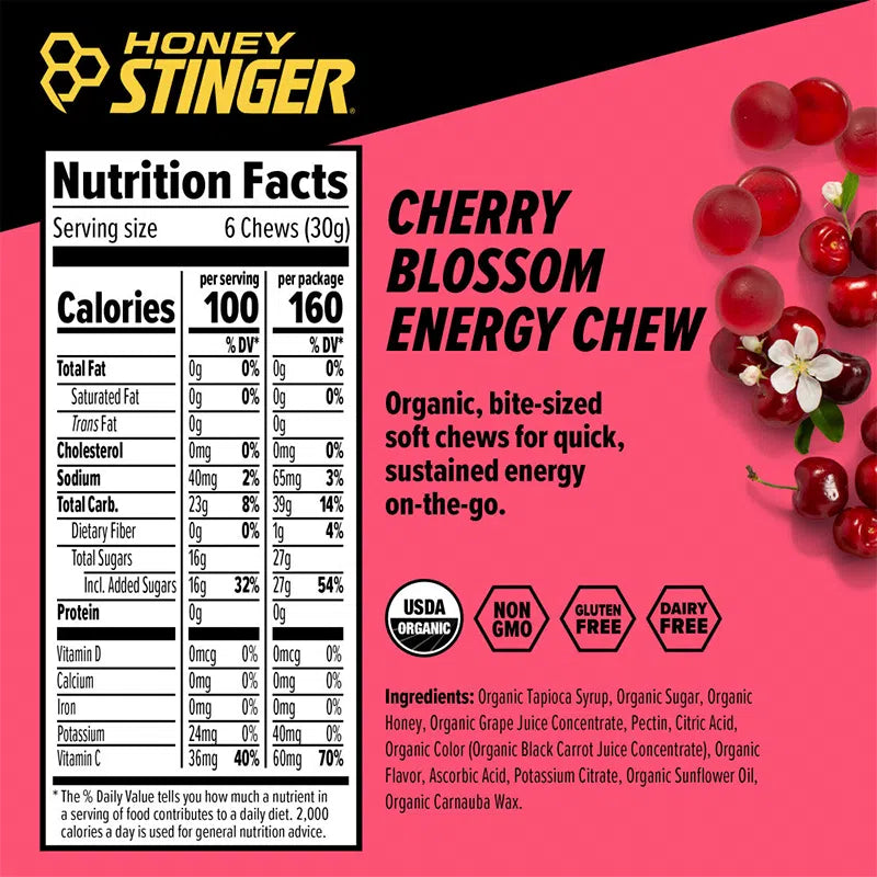 Honey Stinger Chews Cherry Blossom 50gr-Wellu