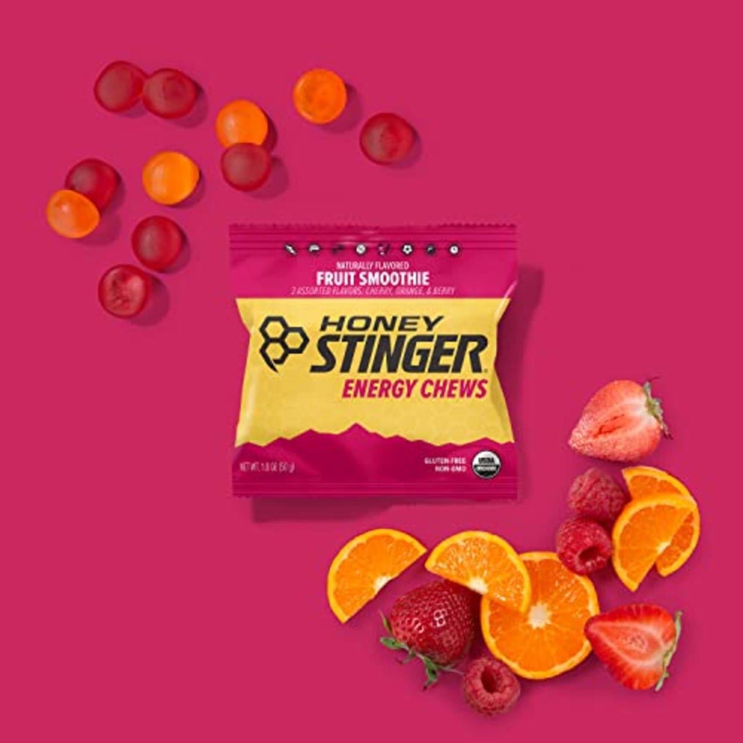 Honey Stinger Chews Fruit Smoothie 50gr-Wellu