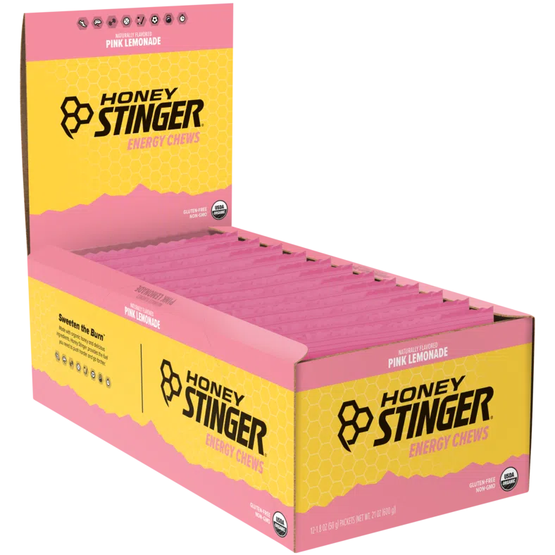 Honey Stinger Chews Pink Lemonade 50gr c/12 pz-Wellu