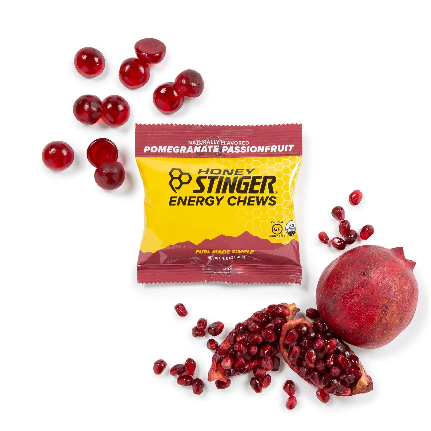 Honey Stinger Chews Pomegranate 50gr c/12 pz-Wellu