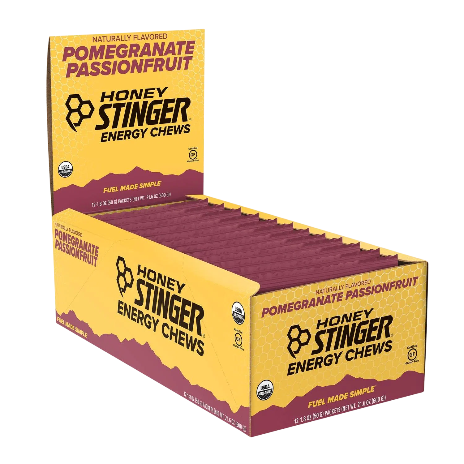 Honey Stinger Chews Pomegranate 50gr c/12 pz-Wellu