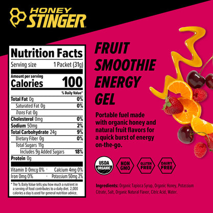 Honey Stinger Gel Fruit Smoothie 32gr-Wellu