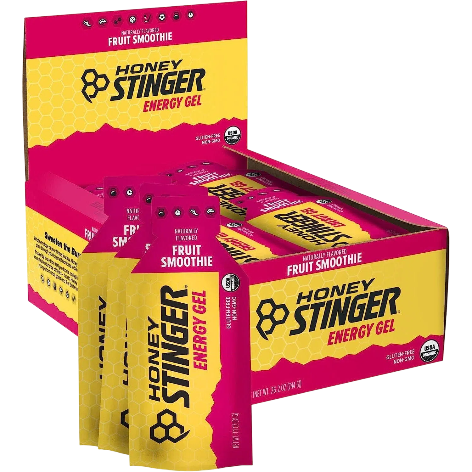 Honey Stinger Gel Fruit Smoothie 32gr c/24 pz-Wellu