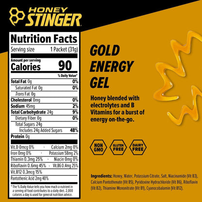 Honey Stinger Gel Gold 32gr c/24 pz-Wellu