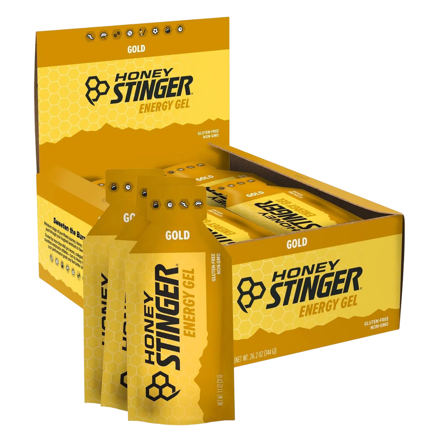 Honey Stinger Gel Gold 32gr c/24 pz-Wellu