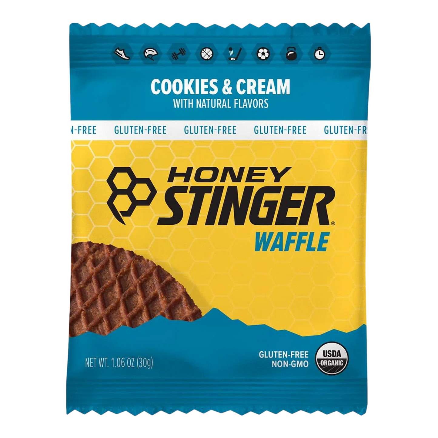 Honey Stinger Gluten Free Waffle Cookies & Cream 28.5gr-Wellu