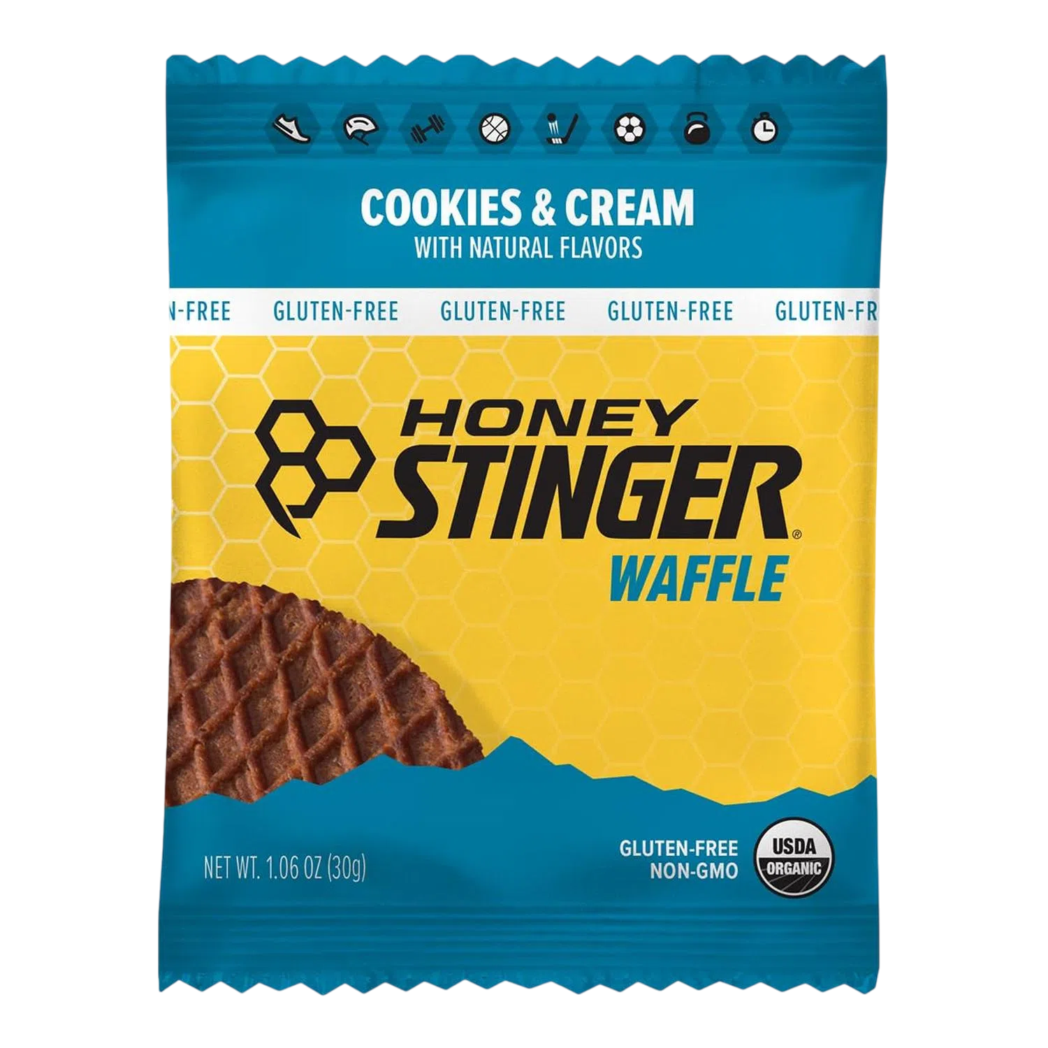 Honey Stinger Gluten Free Waffle Cookies & Cream 28.5gr-Wellu