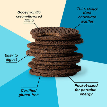 Honey Stinger Gluten Free Waffle Cookies & Cream 28.5gr c/12 pz-Wellu