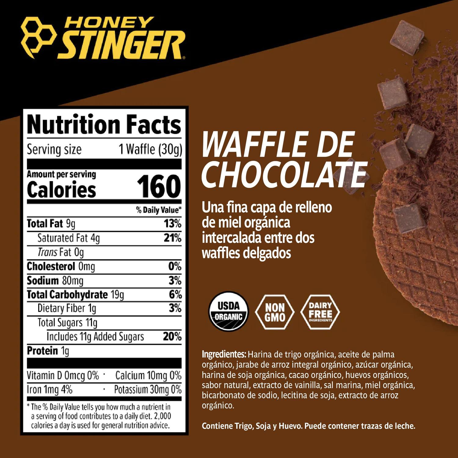 Honey Stinger Waffle Chocolate 28.5gr-Wellu