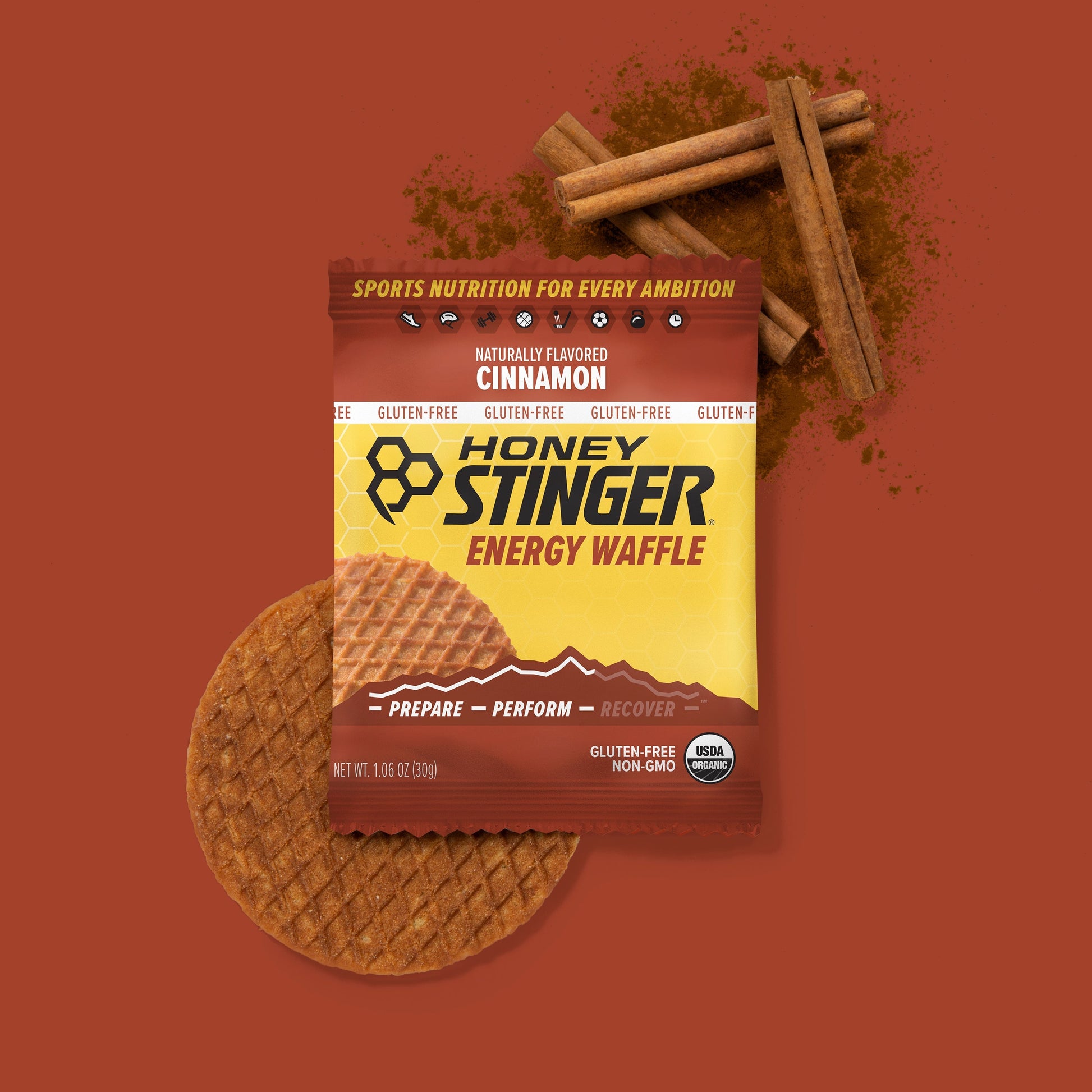 Honey Stinger Waffle Cinammon 28.5gr c/12 pz-Wellu