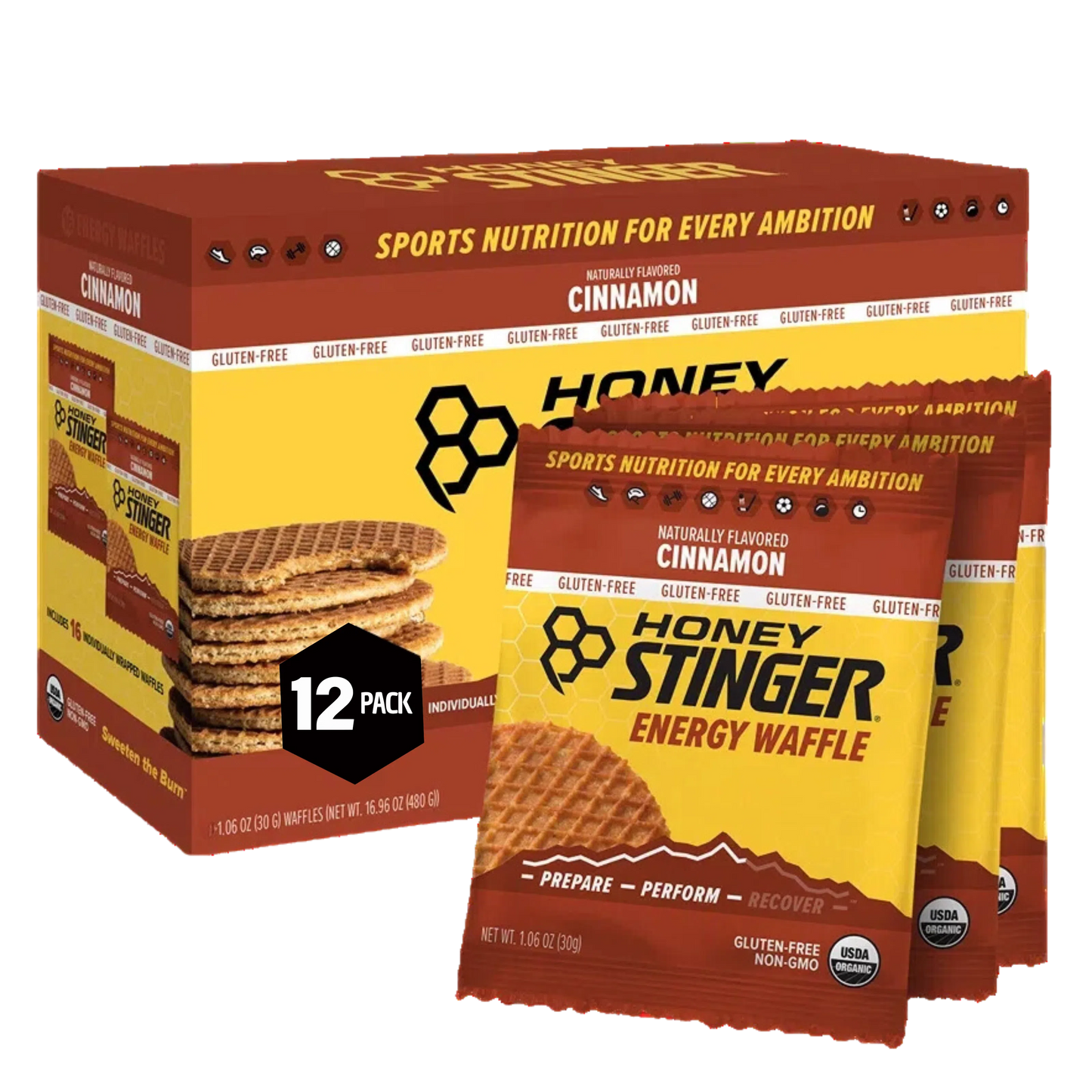 Honey Stinger Waffle Cinammon 28.5gr c/12 pz-Wellu