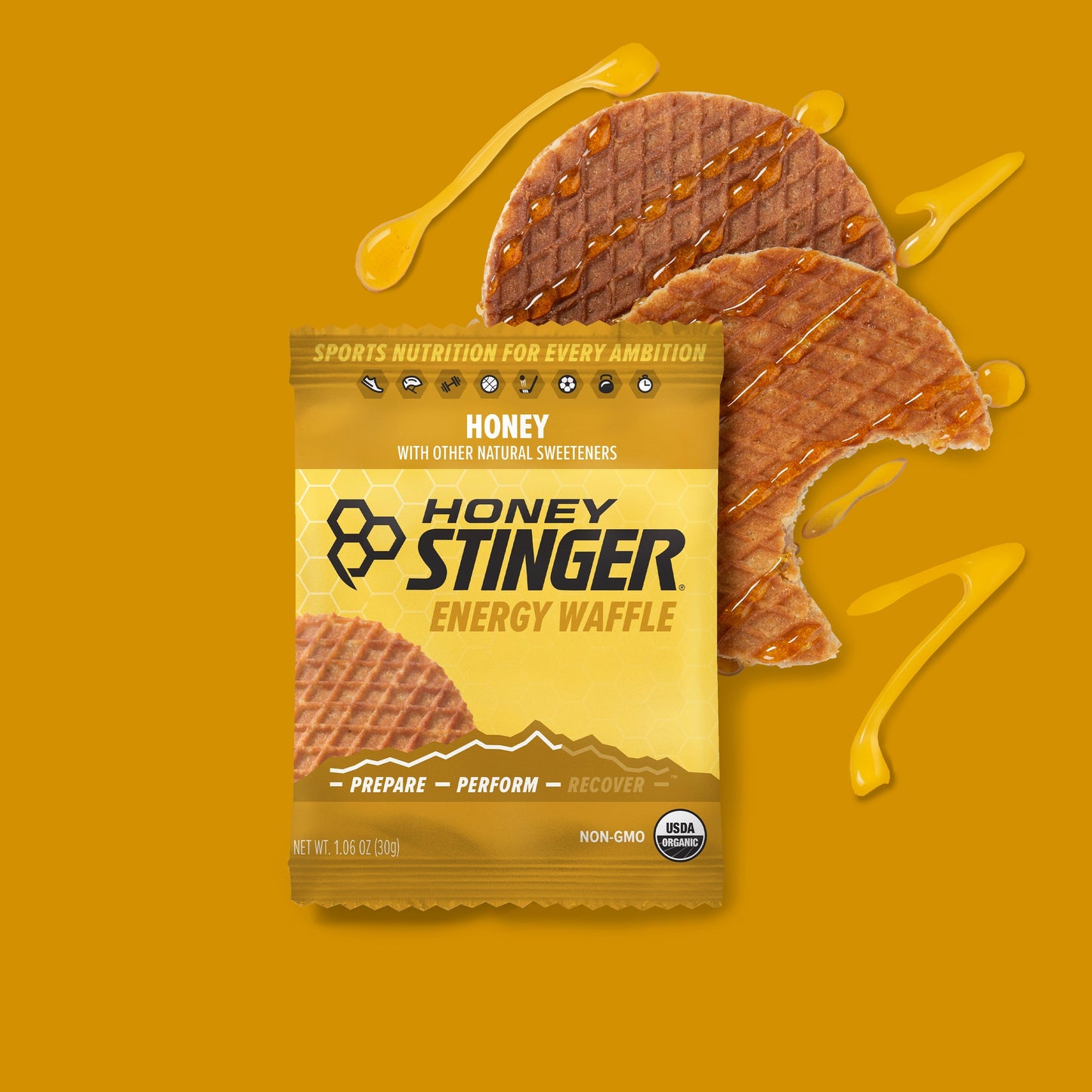 Honey Stinger Waffle Honey 28.5gr-Wellu