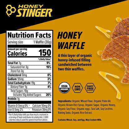 Honey Stinger Waffle Honey 28.5gr c/12 pz-Wellu