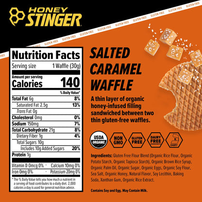 Honey Stinger Waffle Salted Caramel 28.5gr-Wellu