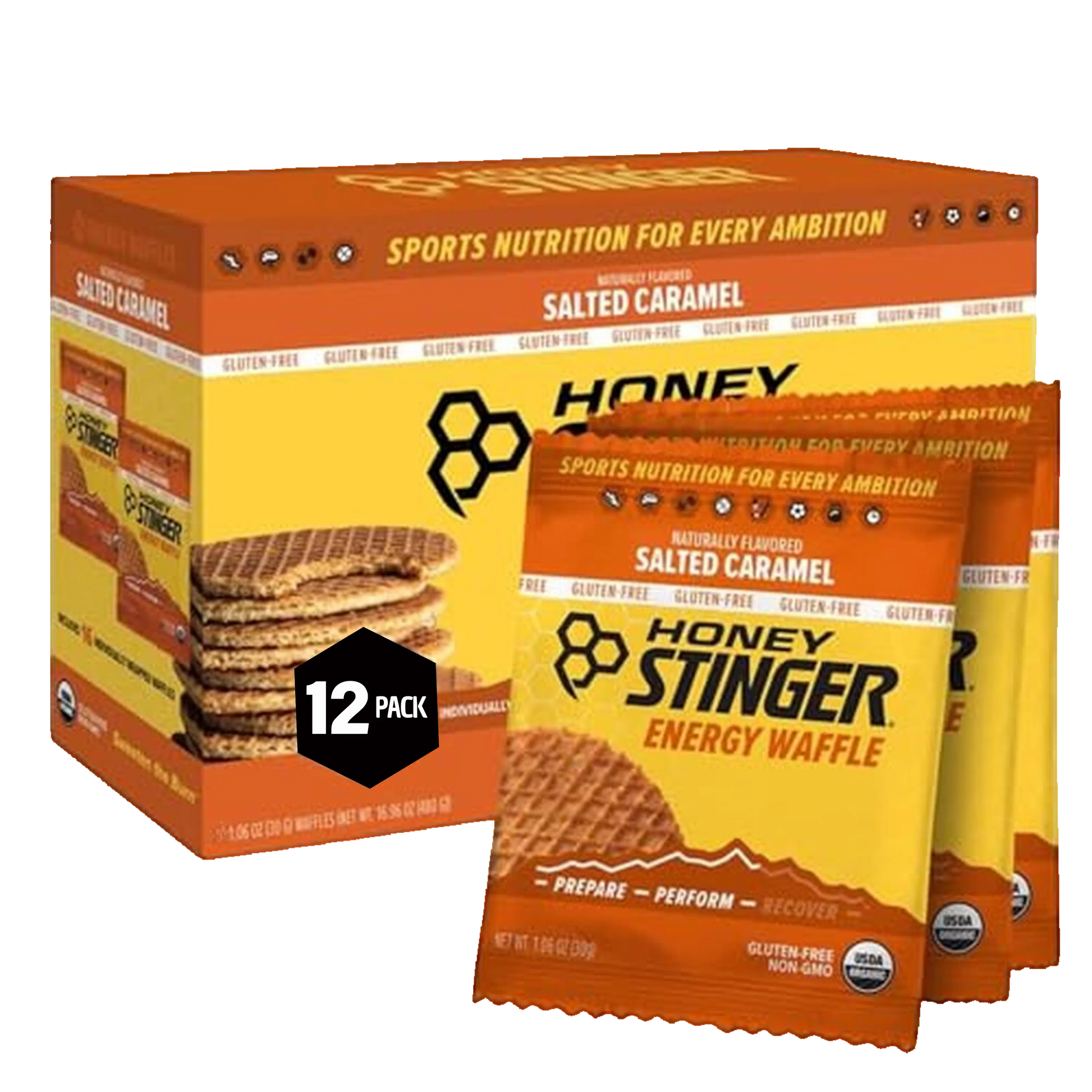 Honey Stinger Waffle Salted Caramel 28.5gr c/12 pz-Wellu