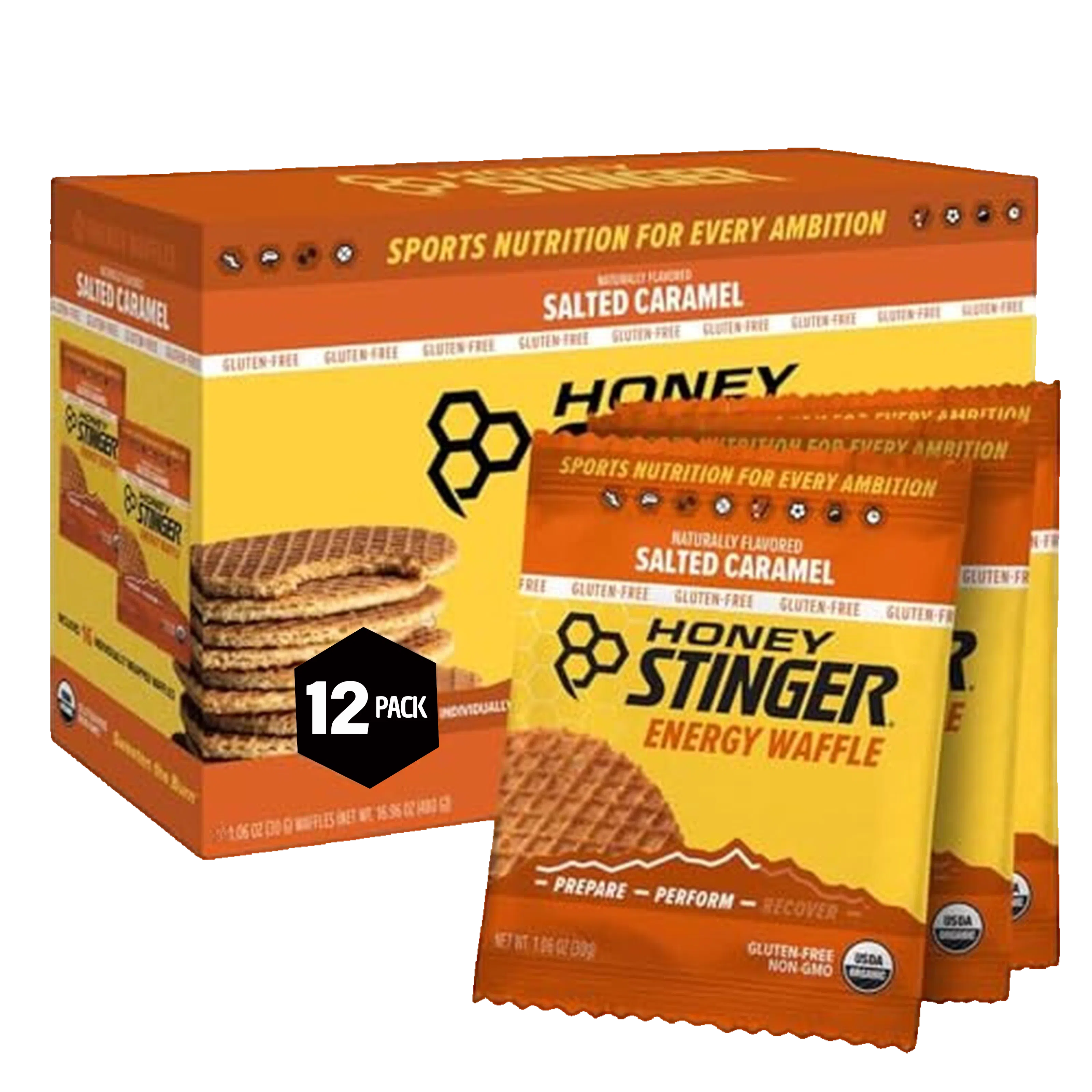 Honey Stinger Waffle Salted Caramel 28.5gr c/12 pz-Wellu