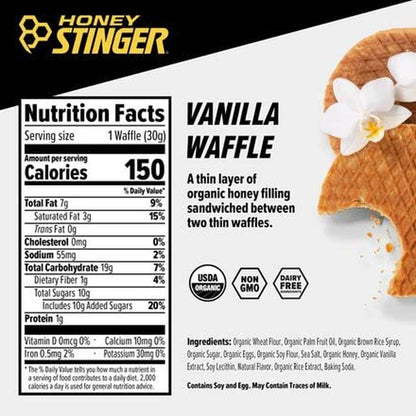 Honey Stinger Waffle Vanilla 28.5gr-Wellu