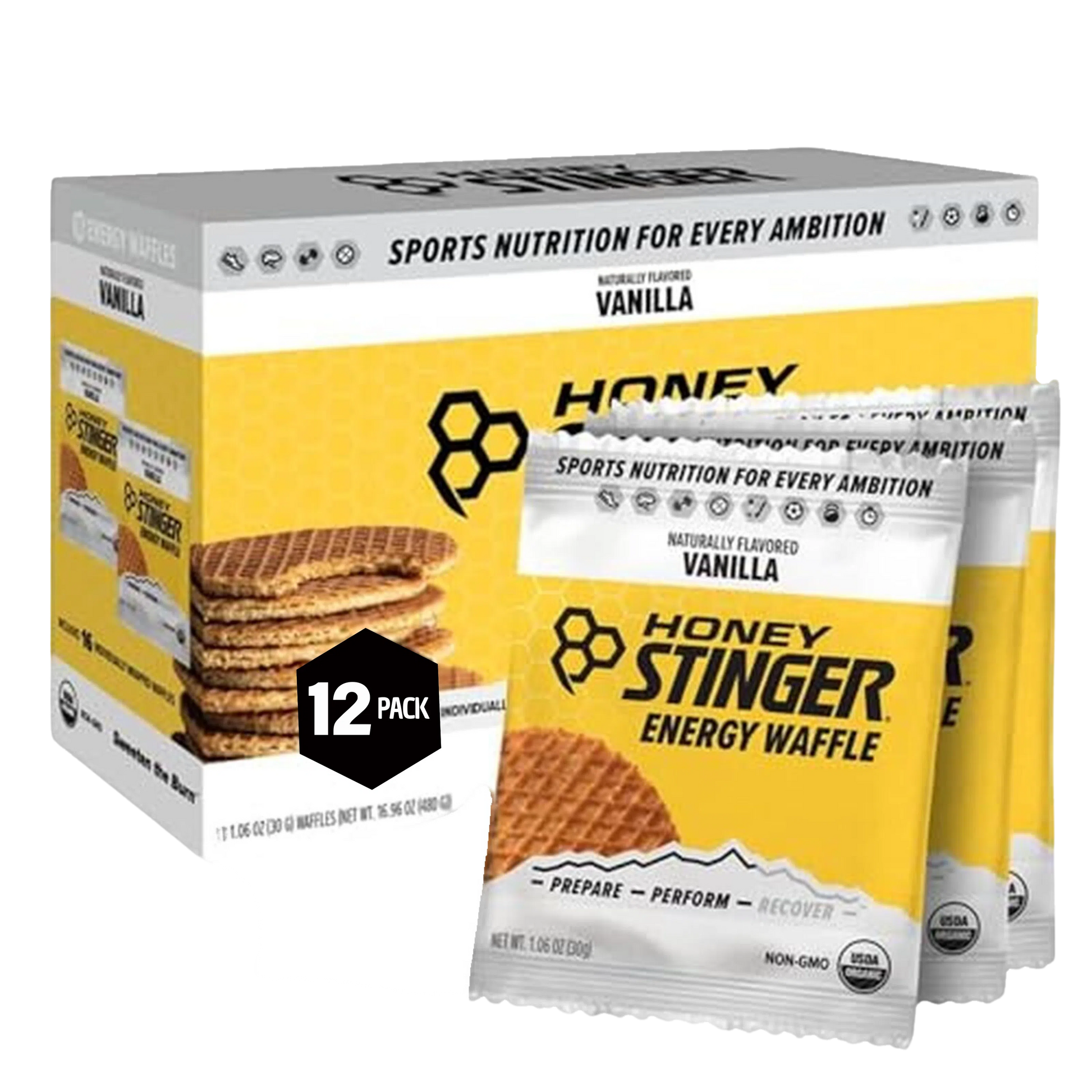 Honey Stinger Waffle Vanilla 28.5gr c/12 pz-Wellu