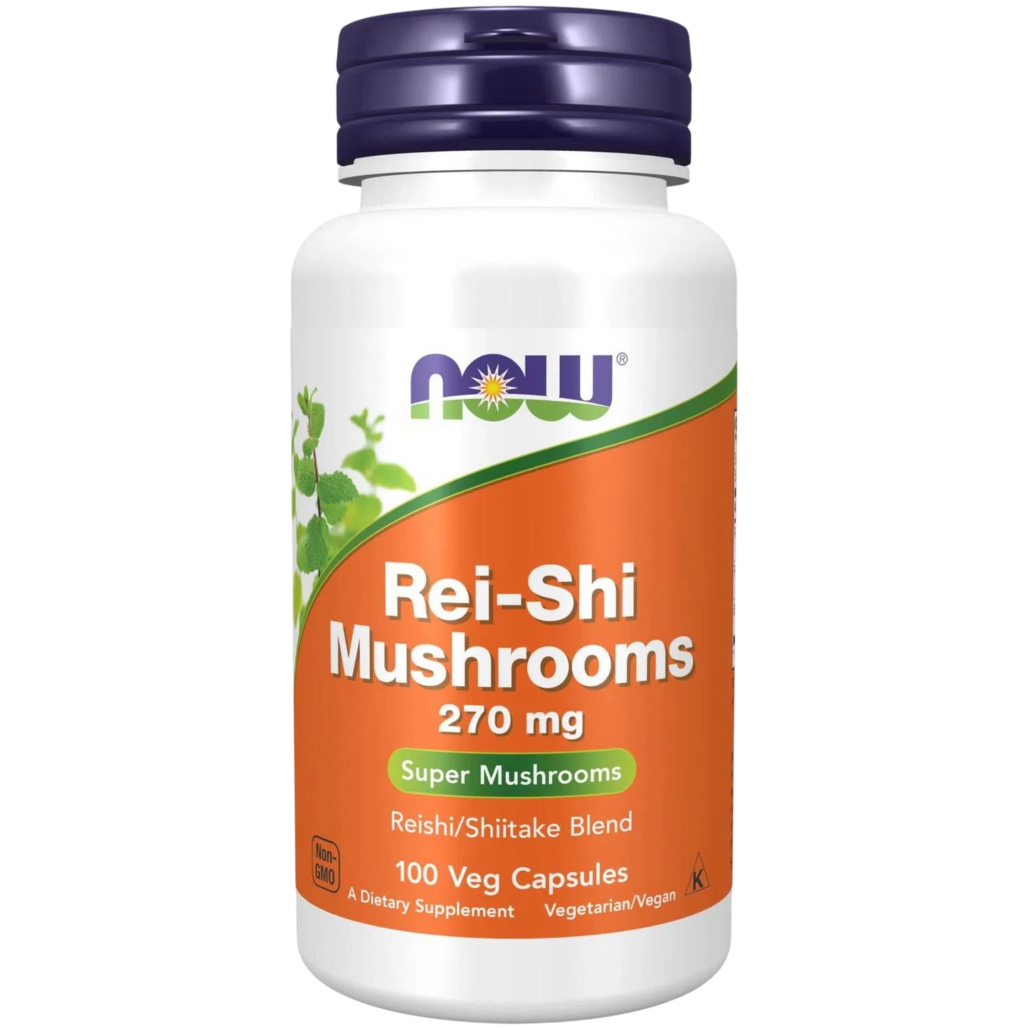 Hongos Reishi 270 mg, 100 Cápsulas – NOW Foods-Wellu