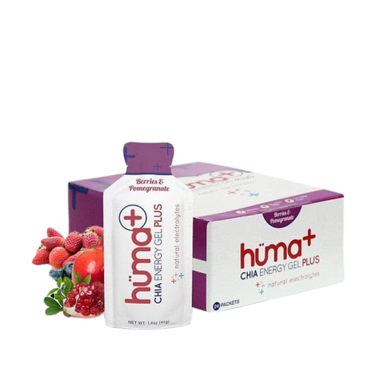 Huma Plus Chia Energy Gel Berries & Pomegranate 41gr c/24 pz-Wellu