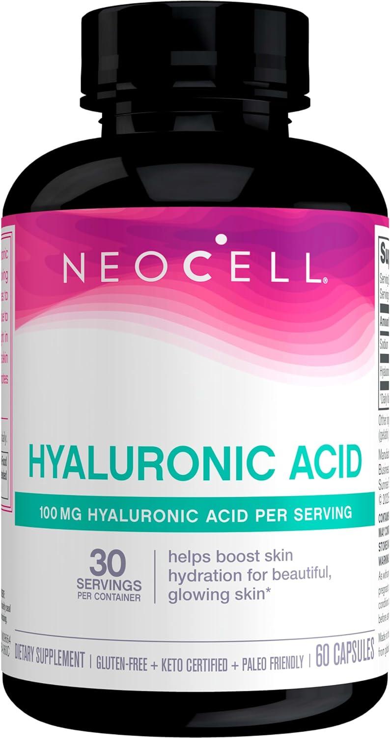 Hyaluronic Acid 100 mg, 60 Capsules – NeoCell-Wellu