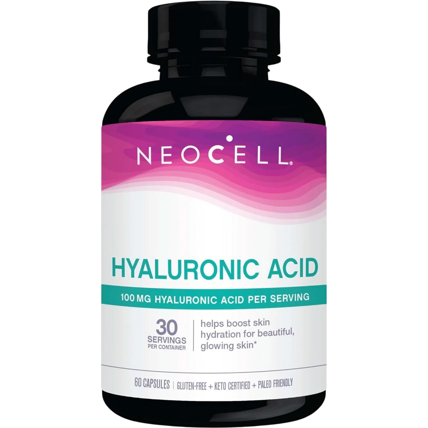 Hyaluronic Acid 100 mg, 60 Capsules – NeoCell-Wellu