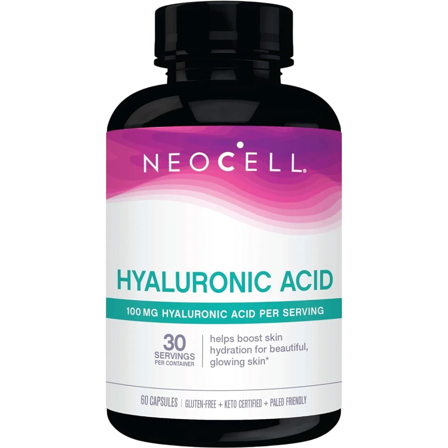 Hyaluronic Acid 100 mg, 60 Capsules – NeoCell-Wellu