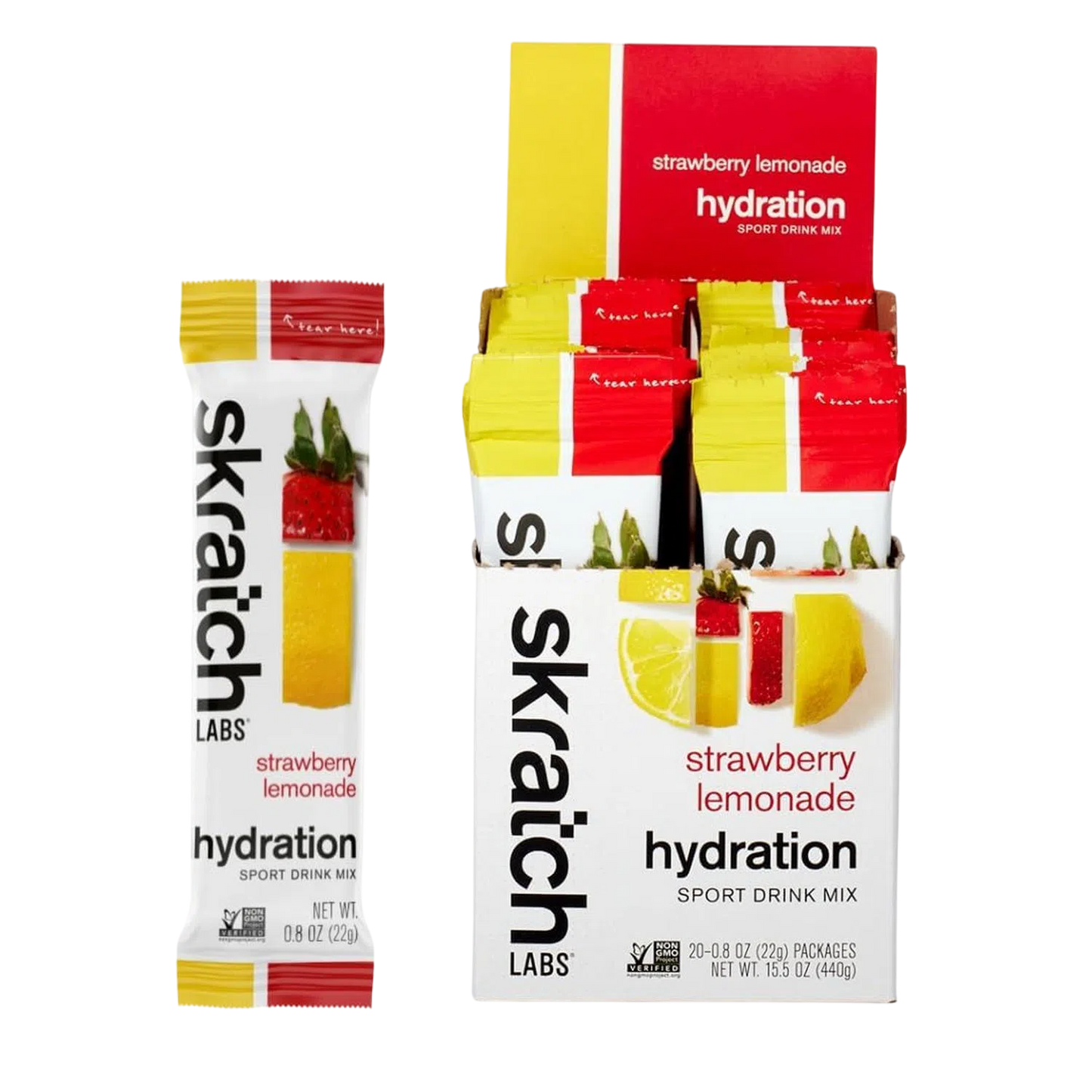 Skratch Labs Hydration Mix Strawberry Lemonade 440gr-Wellu