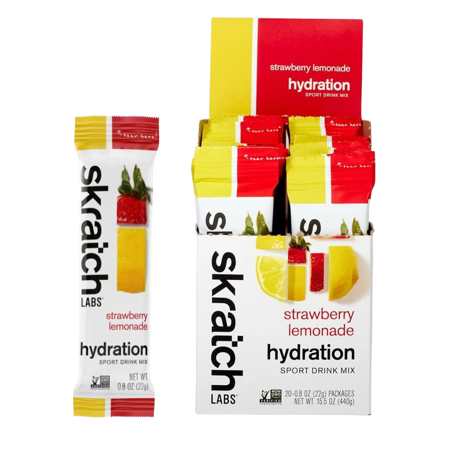 Skratch Labs Hydration Mix Strawberry Lemonade 440gr-Wellu