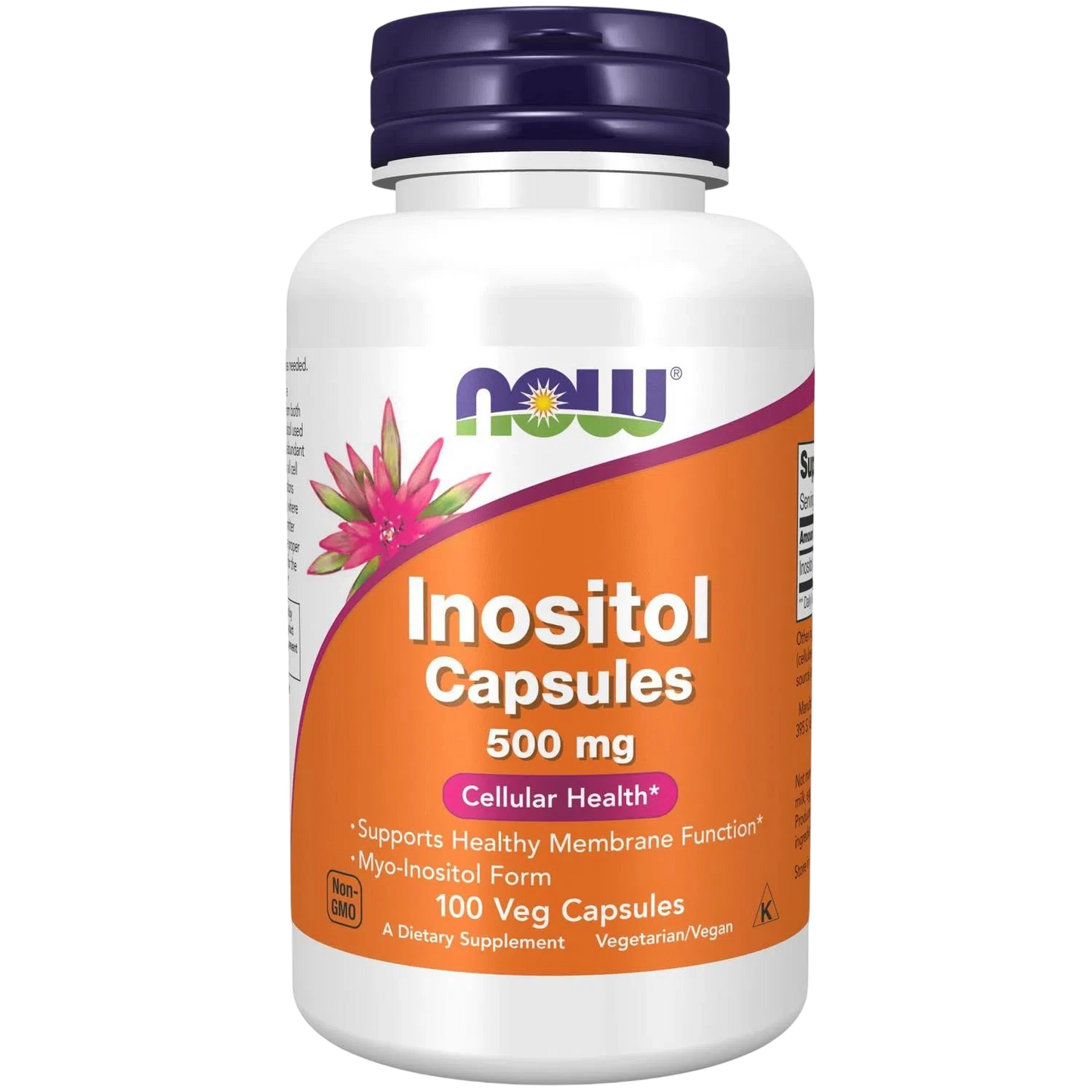 Inositol de 500 mg, 100 Cápsulas Veg – NOW Foods-Wellu