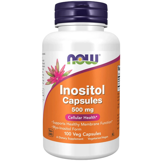 Inositol de 500 mg, 100 Cápsulas Veg – NOW Foods-Wellu