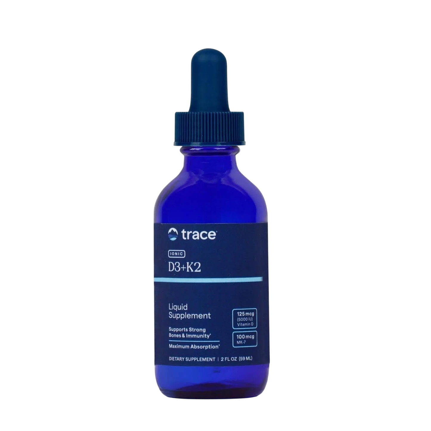 Ionic D3 + K2, 59 ml (2 oz) – Trace Minerals-Wellu