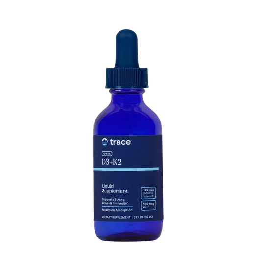 Ionic D3 + K2, 59 ml (2 oz) – Trace Minerals-Wellu