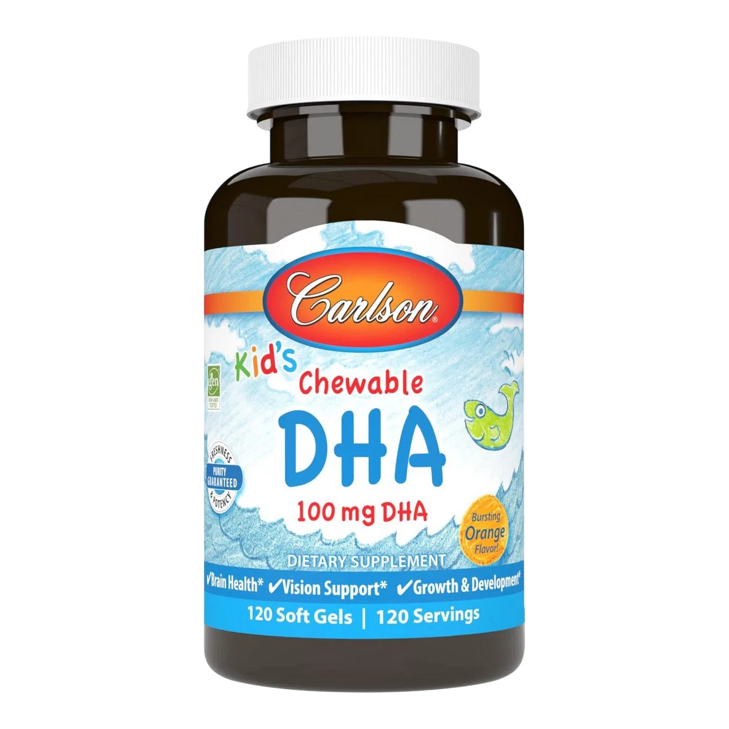 Kid'S DHA 100 mg, 120 Cápsulas – Carlson Labs-Wellu