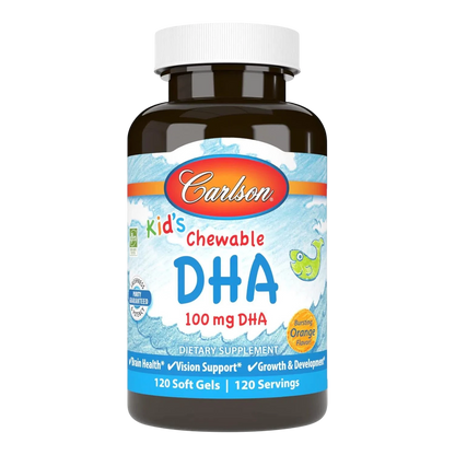 Kid'S DHA 100 mg, 120 Cápsulas – Carlson Labs-Wellu