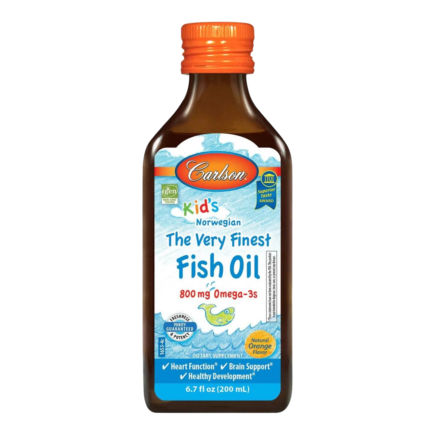 Kid's Aceite de Pescado 800mg, 200 ml – Carlson Labs-Wellu