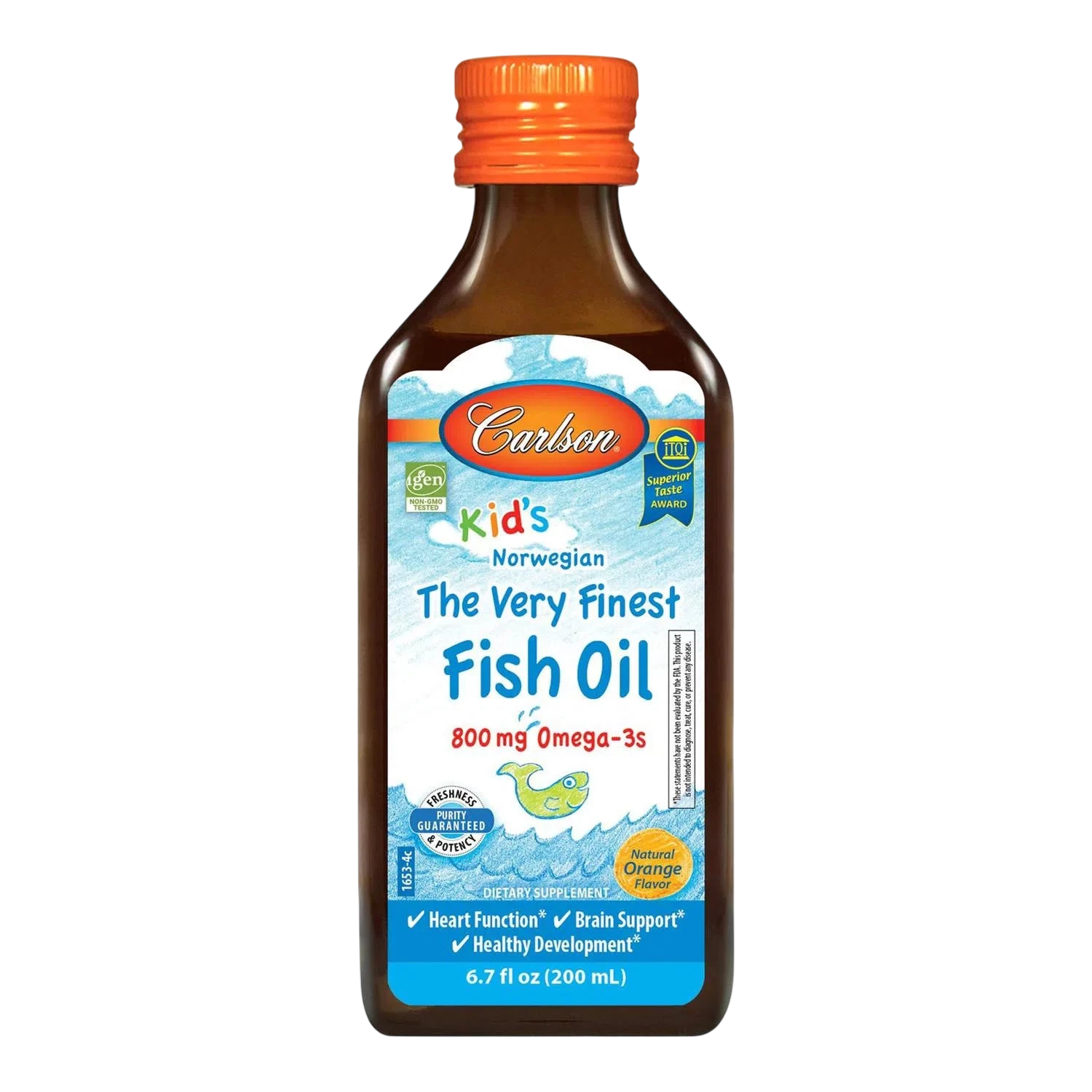 Kid's Aceite de Pescado 800mg, 200 ml – Carlson Labs-Wellu