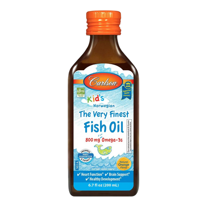 Kid's Aceite de Pescado 800mg, 200 ml – Carlson Labs-Wellu