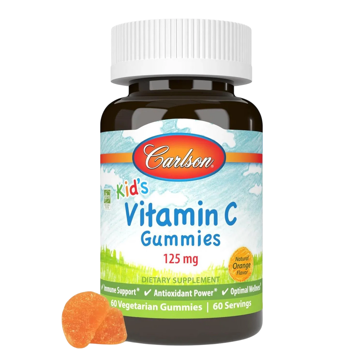 Kid's Vitamina C 125 mg, 60 Gomitas – Carlson Labs-Wellu