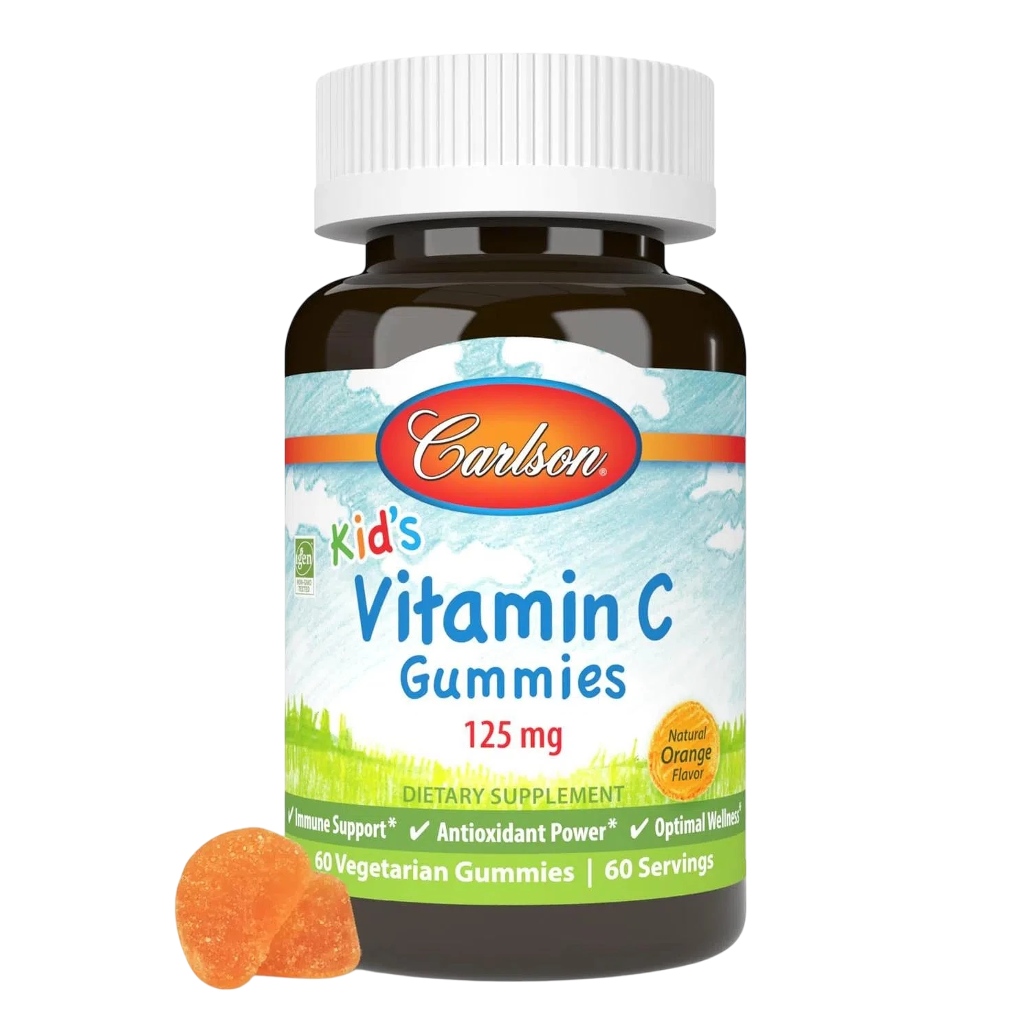 Kid's Vitamina C 125 mg, 60 Gomitas – Carlson Labs-Wellu