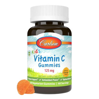 Kid's Vitamina C 125 mg, 60 Gomitas – Carlson Labs-Wellu