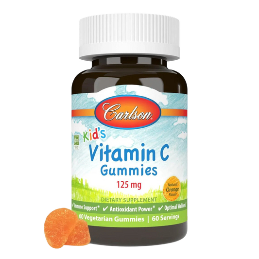 Kid's Vitamina C 125 mg, 60 Gomitas – Carlson Labs-Wellu