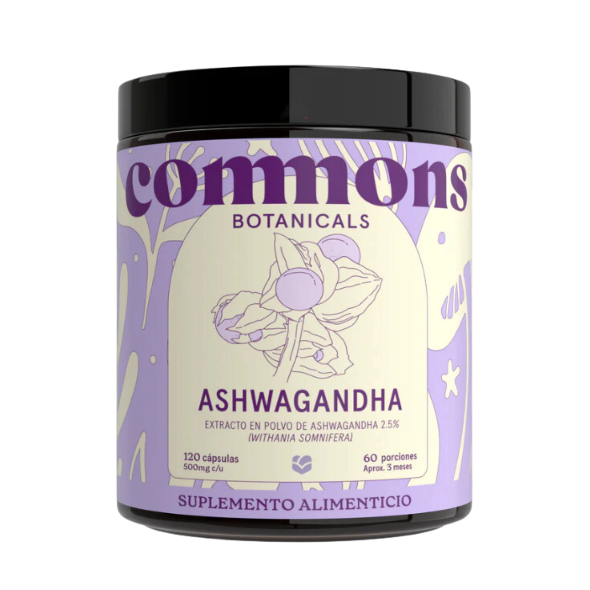 Ashwagandha, 120 cápsulas – Commons-Wellu