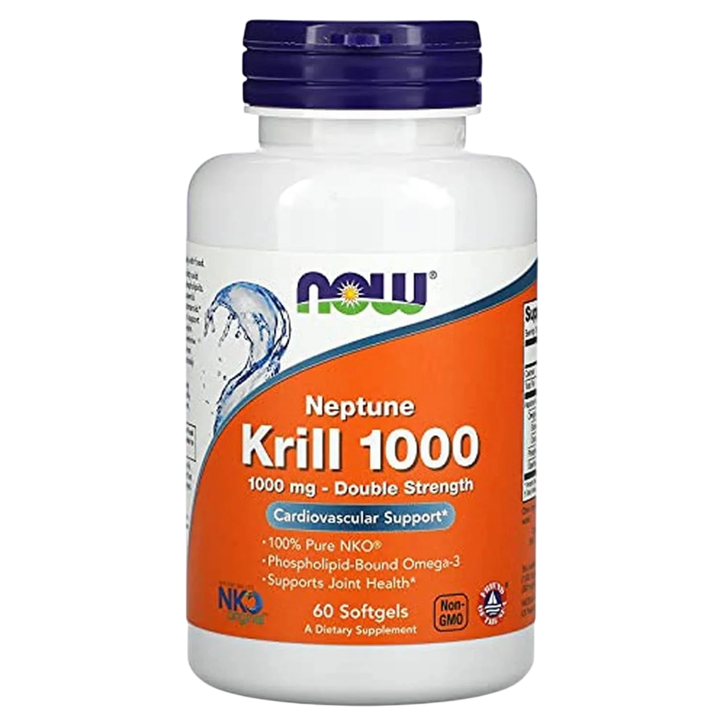 Krill 1000, cápsula blanda de 1000 mg de doble potencia, 60 Softgels – NOW Foods-Wellu